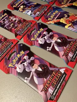 Lot of 8 Pokemon TCG Destined Rivals Booster Packs Sleeved Blister Packs New - Image 2