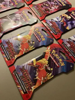 Lot of 8 Pokemon TCG Destined Rivals Booster Packs Sleeved Blister Packs New - Image 3