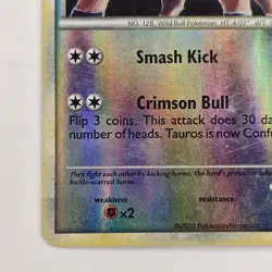 Tauros 41/95 Reverse Holo Uncommon HS Unleashed MP Pokemon - Image 4