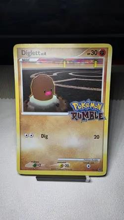 Diglett LV.6 11/16 Pokemon Rumble 2009 Holo NM - Image 1