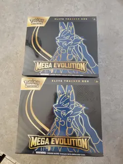 Pokemon Mega Evolution Elite Trainer Box ETB Set of 2 Factory Sealed - Image 1