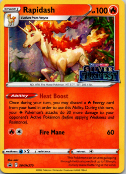 Rapidash - SWSH270 (Prerelease) Sword & Shield Promo Near Mint Pokemon TCG - Image 1