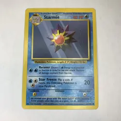 Pokemon TCG Starmie Base Set 64/102 Regular Unlimited Common - NM - Image 1