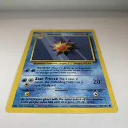 Pokemon TCG Starmie Base Set 64/102 Regular Unlimited Common - NM - Image 3