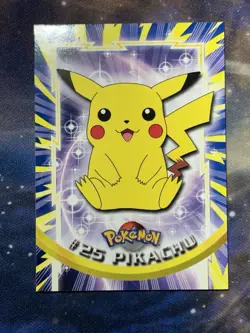 Pikachu 25 TOPPS BLACK LOGO 1999 Vintage Pokemon NM - Image 3