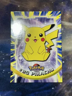 Pikachu 25 TOPPS BLACK LOGO 1999 Vintage Pokemon NM - Image 4