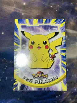 Pikachu 25 TOPPS BLACK LOGO 1999 Vintage Pokemon NM - Image 5