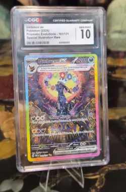 2025 POKEMON PRE EN-PRISMATIC EVOLUTIONS #161 UMBREON CGC GEM 10 - Image 3