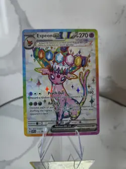 Espeon ex SVP 175 Prismatic Evolutions Black Star Promo Pokemon - Image 1