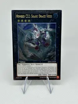 Yu-Gi-Oh Number C32 Shark Drake Cross ABYR-En039 Ultimate Rare 1st Edition - Image 1