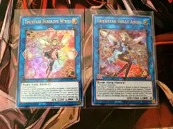 YUGIOH TCG TRICKSTAR FOXGLOVE WITCH + TRICKSTAR HOLLY ANGEL DUPO ULTRA 1ST ED NM - Image 1