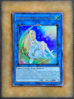Yugioh Artemis, the Magistus Moon Maiden GEIM-EN008 Ultra Rare 1st Ed NM - Image 1