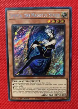 Yugioh! Spenta, the Magistus Sealer BPRO-EN098 1st Edition Secret Rare NM - Image 1