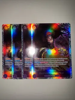 Eustass Captain Kid OP05-074 x4 SR Reprint English PLAYSET One Piece TCG NM - Image 1
