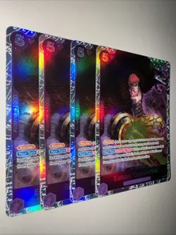 Eustass Captain Kid OP05-074 x4 SR Reprint English PLAYSET One Piece TCG NM - Image 2