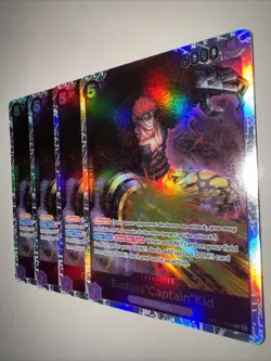 Eustass Captain Kid OP05-074 x4 SR Reprint English PLAYSET One Piece TCG NM - Image 3