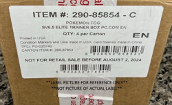 Shrouded Fable Pokemon Center ETB Case SEALED - Pokemon Card Trading Card Game - Image 2