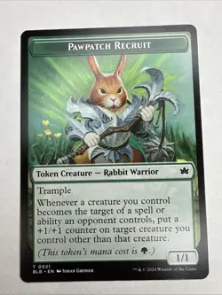 MTG Pawpatch Recruit Token Bloomburrow Regular Card - Image 1