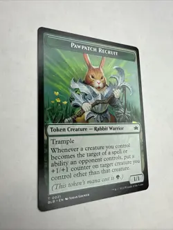 MTG Pawpatch Recruit Token Bloomburrow Regular Card - Image 2