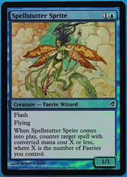 Spellstutter Sprite FOIL Lorwyn NM Blue Common MAGIC CARD (ID# 510838) ABUGames - Image 1