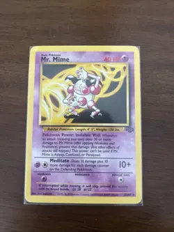 Mr. Mime 22/64 Jungle Unlimited Non-Holo Rare Pokemon Card Near Mint - Image 1