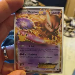 Pokemon Celebrations 25th Anniversary Card Mewtwo EX 54/99 Ultra RARE - Image 1