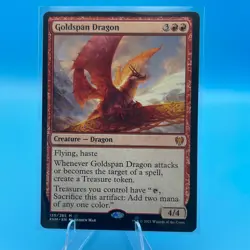 Goldspan Dragon – Kaldheim (KHM) 139/285 – Rare – MTG Magic the Gathering - Image 1