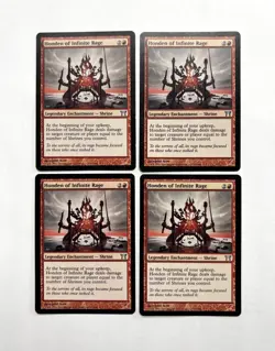 MTG MAGIC THE GATHERING 4X HONDEN INFINITE RAGE KAMIGAWA LEGENDARY ENCHANT ♨ - Image 1