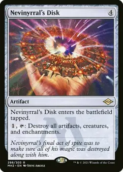 MTG Modern Horizons 2 Nevinyrral's Disk x1 Rare Colorless Artifact Removal NM/M - Image 1