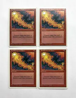 MTG MAGIC THE GATHERING 4X RED ELEMENTAL BLAST INTERRUPT 4th FOURTH EDITION ♨ - Image 1