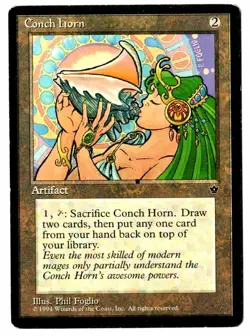 Conch Horn - Fallen Empires 1994 MTG Rare Artifact - Image 1
