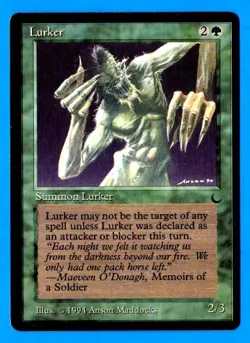 Lurker - The Dark 1994 MTG Green Rare NP - Image 1
