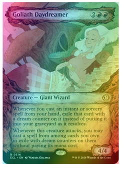 Goliath Daydreamer - Foil - Showcase Lorwyn Eclipsed MTG - Image 1