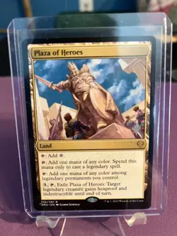 MTG Plaza of Heroes #252 NM Dominaria United Magic the Gathering Rare - Image 1