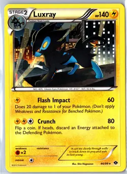 Pokemon tcg: Next Destinies Luxray #46/99 Base - NM Holo Rare .VO5 - Image 1