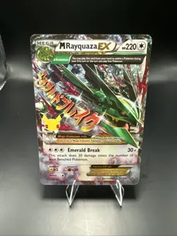 Pokemon M Rayquaza EX Celebrations Classic Collection Holo Ultra Card 76/108 B - Image 1