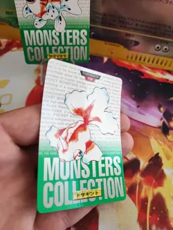 Pokemon 1996 Card Goldeen Golking Monsters Collection Green Carddass japanese NM - Image 3