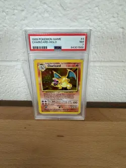 1999 Pokemon Base Set Unlimited #4 Charizard-Holo PSA 7 - Image 2