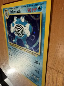 Pokemon TCG Poliwrath Base Set 13/102 Holo 1999-2000 Wizards Base Set Copyright - Image 2