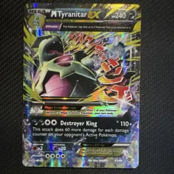 Pokemon Mega Tyranitar EX Holo Rare 43/98 XY Ancient Origins TCG Card - Image 1