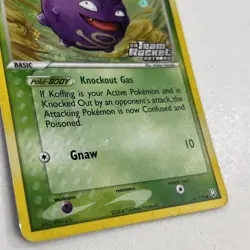 Reverse Holo Stamped Koffing Pokemon Card Ex Team Rocket Returns 61/109 - Image 3