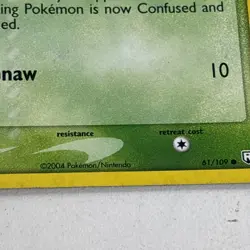 Reverse Holo Stamped Koffing Pokemon Card Ex Team Rocket Returns 61/109 - Image 5