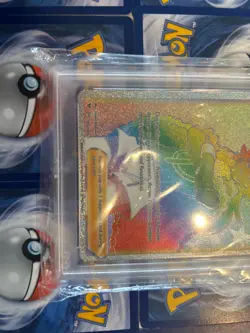 2020 Pokemon Vivid Voltage SWSH Leon PSA 8 Rainbow Secret Rare 195/185 - Image 2