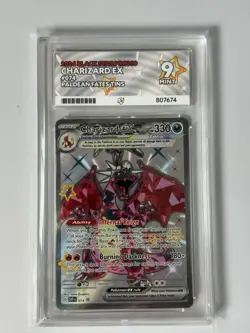 Pokemon TCG Charizard EX SVP074 Black Star Promo Card Ace Grading Mint 9 - Image 1
