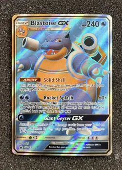 Blastoise GX SM189 Holo Black Star Promo Sun & Moon Pokemon - Image 1