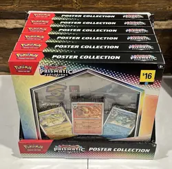 Pokemon S&V PRISMATIC EVOLUTIONS Poster Collection OPEN Display Case of 6 Boxes - Image 4