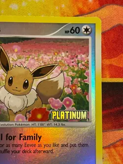 Eevee [Platinum Stamped] 062/100 Burger King Reverse Holo - Pokemon Platinum - Image 3