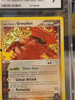 GROUDON Team Magma POKEMON 2021 CELEBRATIONS 9/95 TCG HOLO CGC MINT 9 - Image 4