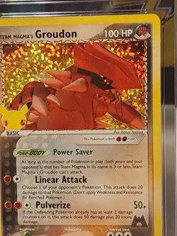 GROUDON Team Magma POKEMON 2021 CELEBRATIONS 9/95 TCG HOLO CGC MINT 9 - Image 5