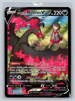 Galarian Moltres V TG20/TG30 Holo Astral Radiance Trainer Gallery Pokemon - Image 1